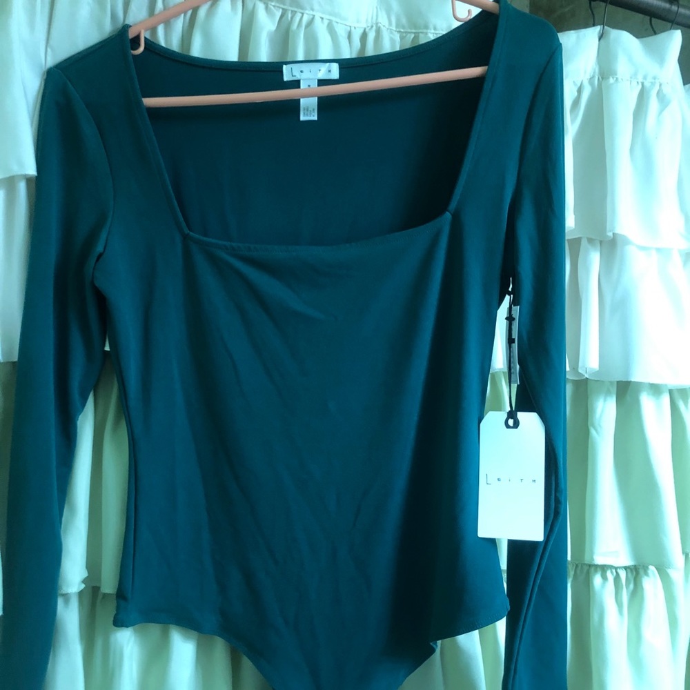 SOLDBeautiful Green Bodysuit Nordstrom NWT